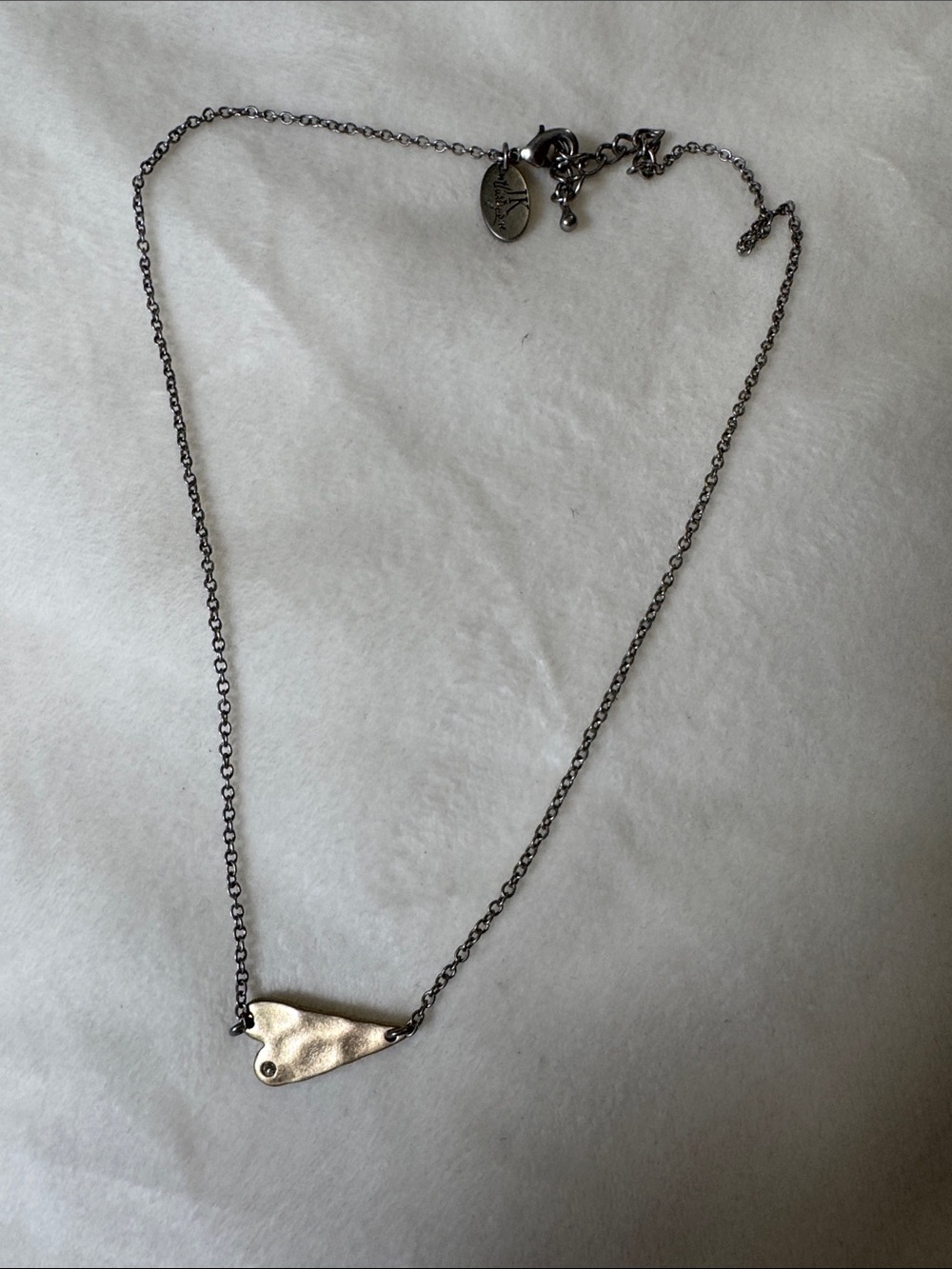 Thirty-one Sterling Silver Tone Abstract Pendant Necklace - Silver